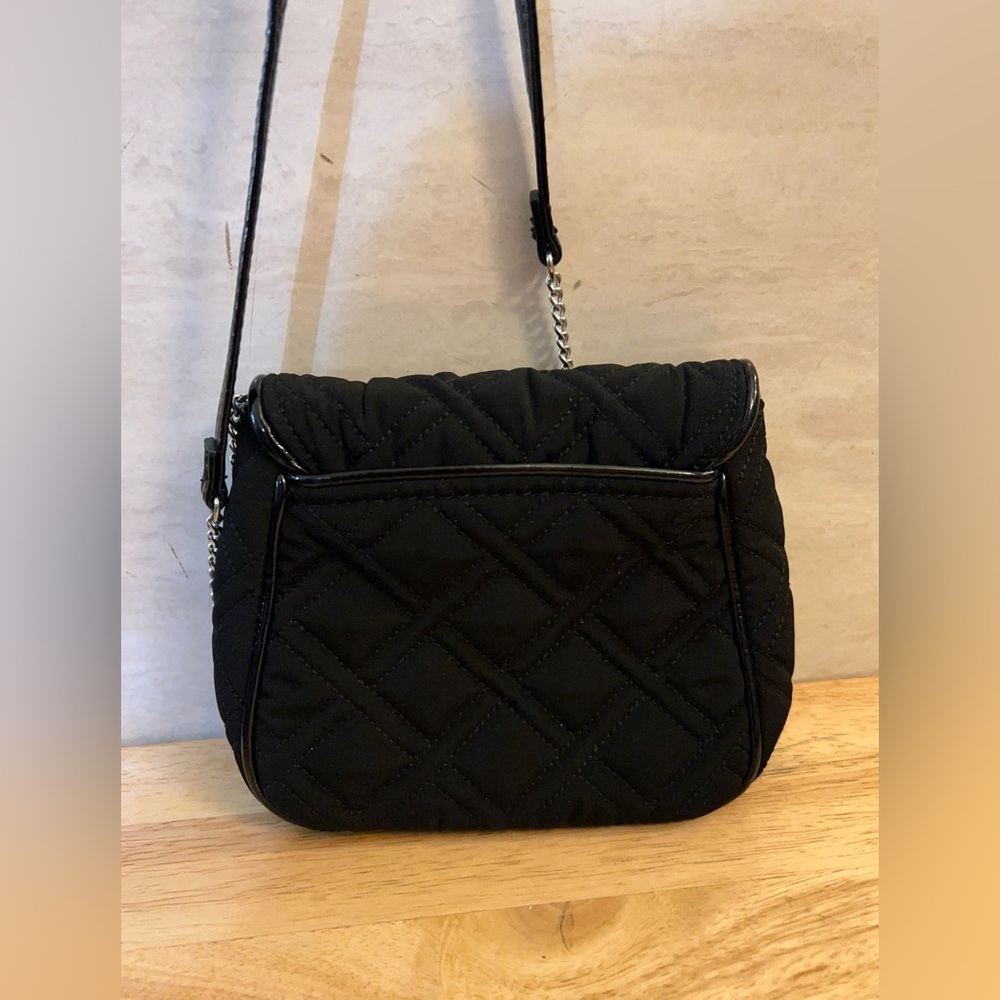 Vera Bradley Quilted Chain Strap Crossbody in classic
black. - Picture 6 of 14